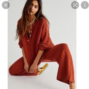 Hailee sweater set rust sunset